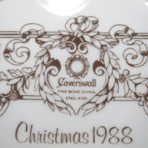 Christmas 1988 Collector Plate Caverswall Ltd Edition Stephen Barnsley 8 1/2" - Picture 7 of 7